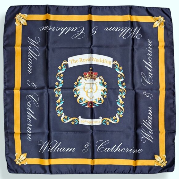 2011 Royal Wedding Commemorative Scarf - Picture 1 of 6